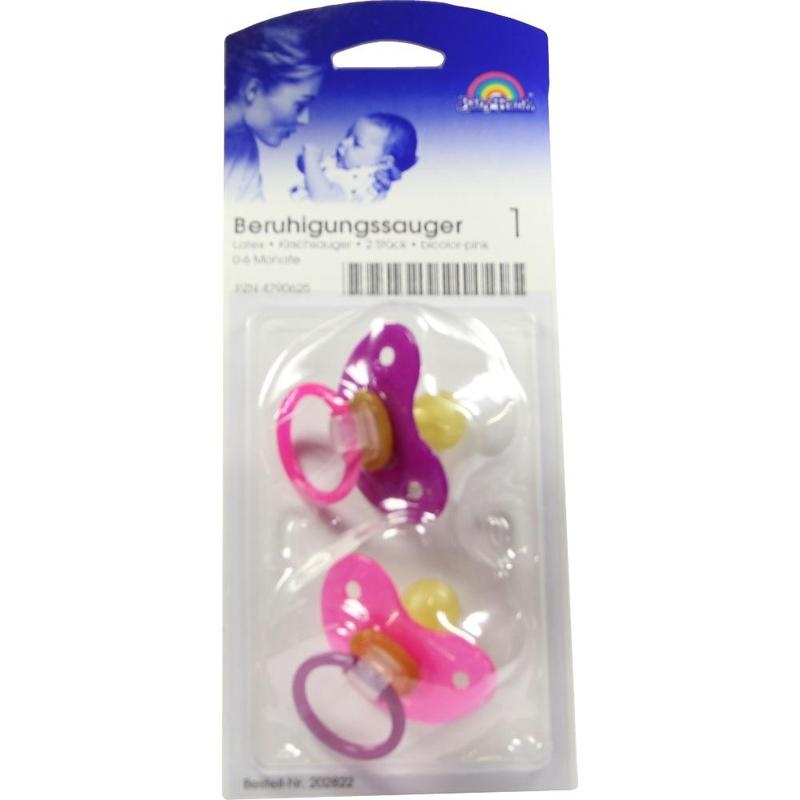 BERUHIGUNGSSAUGER Kirsche Lat.0-6 M.bicol.pink