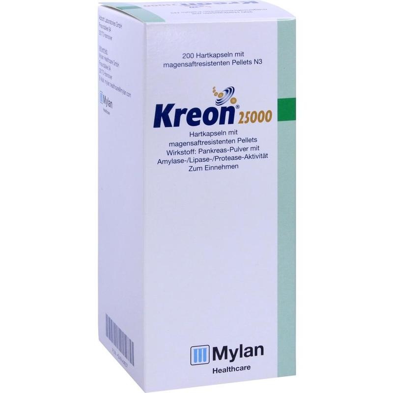 KREON 25.000 Hartkps.m.magensaftr.überz.Pellets