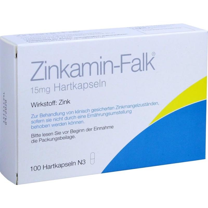 ZINKAMIN Falk 15 mg Hartkapseln