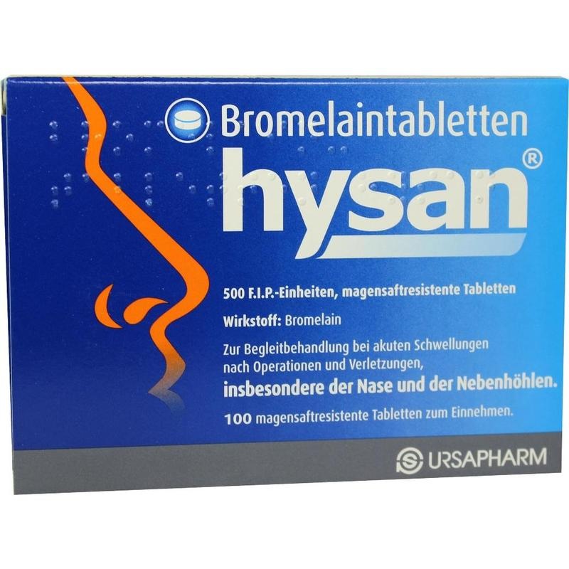 BROMELAIN TABLETTEN hysan magensaftres.Tabletten