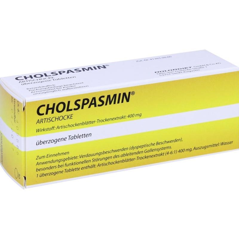 CHOLSPASMIN Artischocke überzogene Tabletten