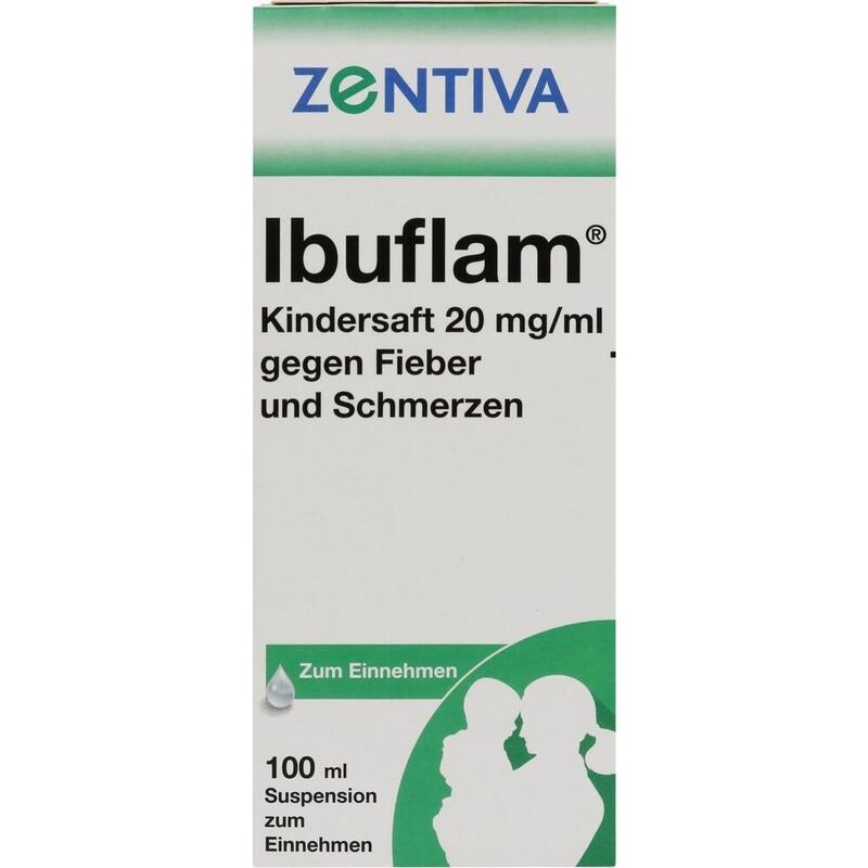 IBUFLAM Kindersaft 20mg/ml gegen Fieber u.Schmerz.