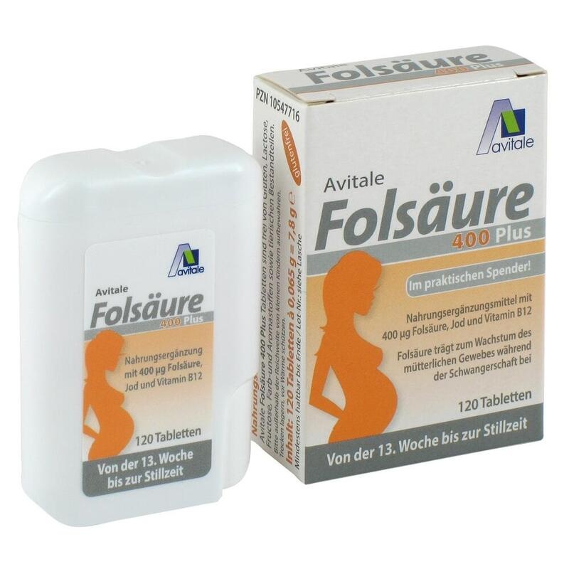 FOLSÄURE 400 Plus B12+Jod Tabletten