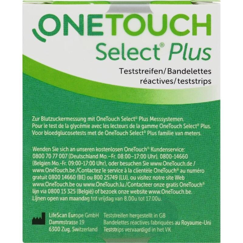 ONE TOUCH Select Plus Blutzucker Teststreifen
