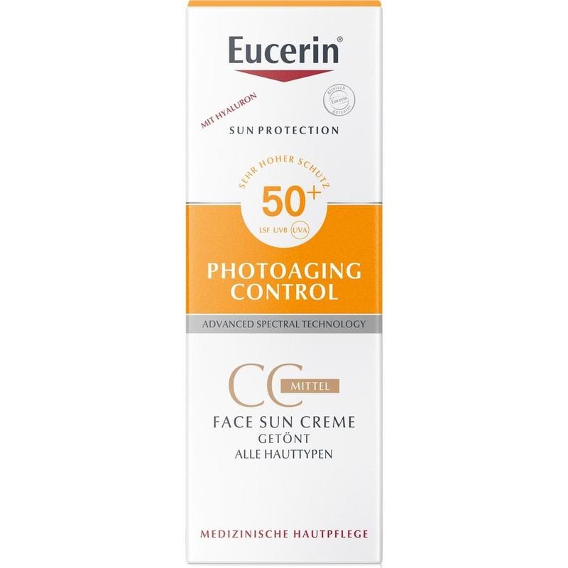 EUCERIN Sun CC Creme getönt mittel LSF 50+