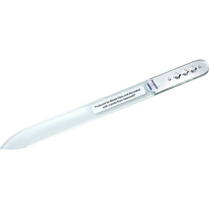 APOLINE Nagelfeile Glas mit 5 Swarovski-Steinen