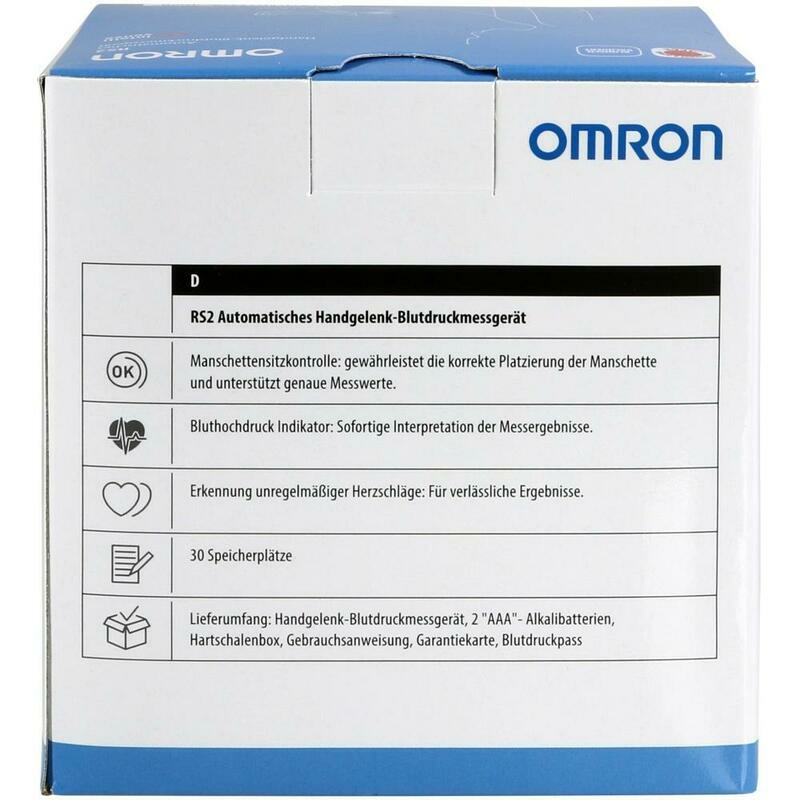 OMRON RS2 Handgelenk Blutdruckmessgerät HEM-6161-D