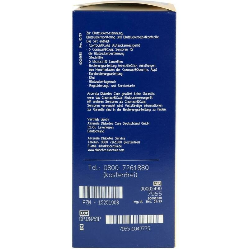 CONTOUR Care Set Blutzuckermesssystem mg/dl