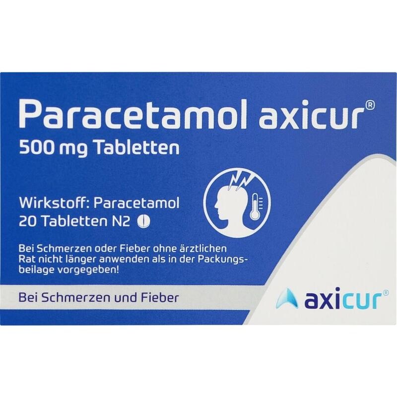 PARACETAMOL axicur 500 mg Tabletten