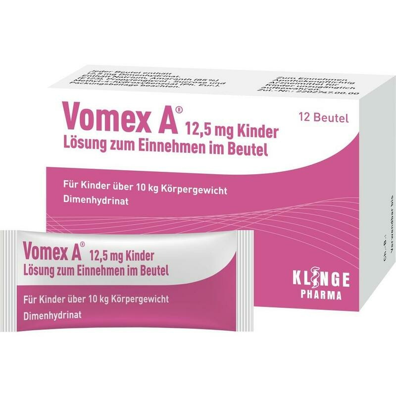 VOMEX A 12,5 mg Kinder Lsg.z.Einnehmen im Beutel