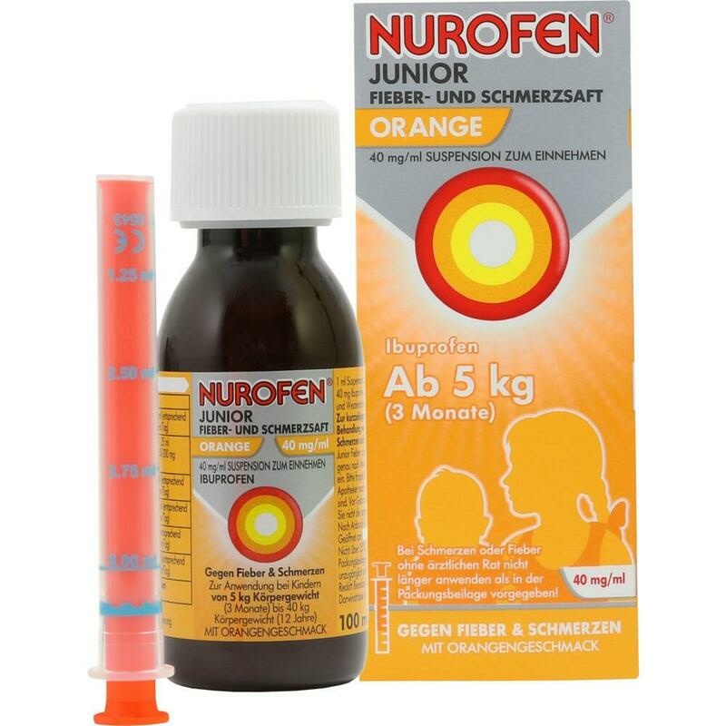 NUROFEN Junior Fieber-u.Schmerzsaft Oran.40 mg/ml
