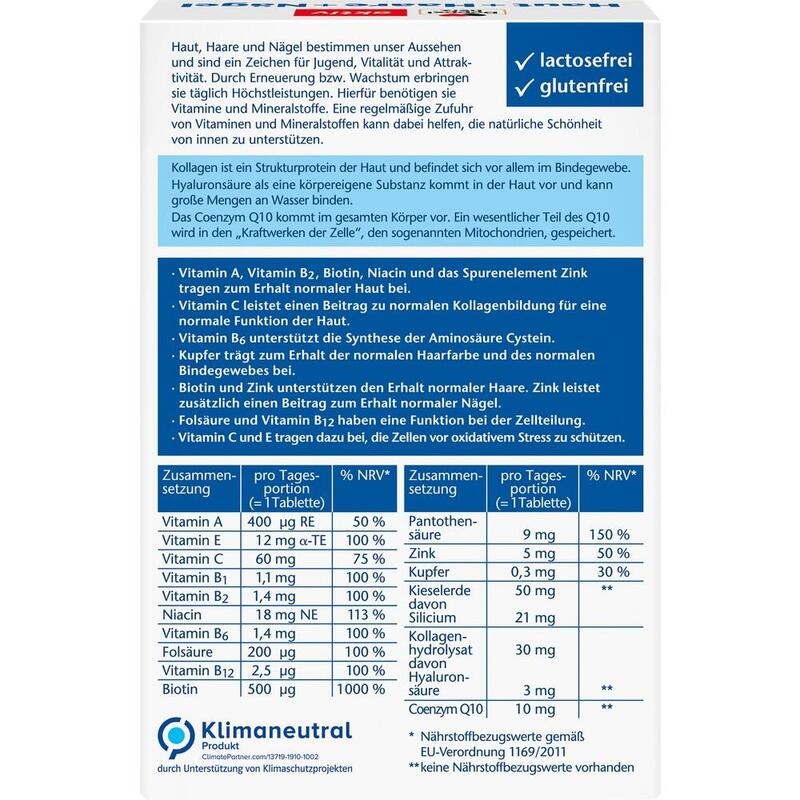 DOPPELHERZ Haut+Haare+Nägel Tabletten