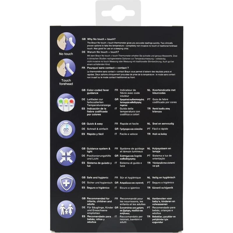 BRAUN NO touch+touch Stirnthermometer