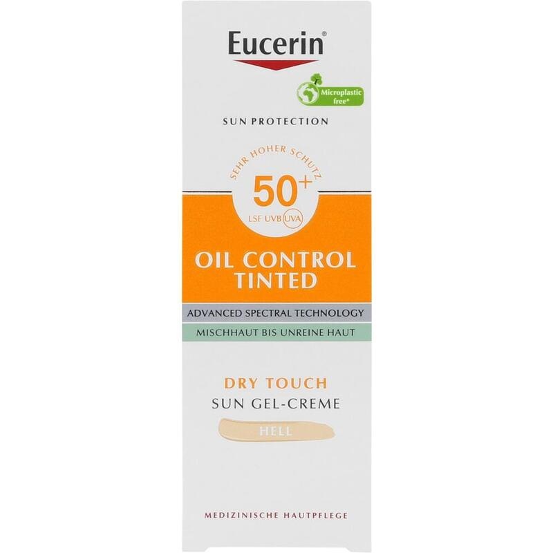 EUCERIN Sun Oil Control tinted Creme LSF 50+ hell