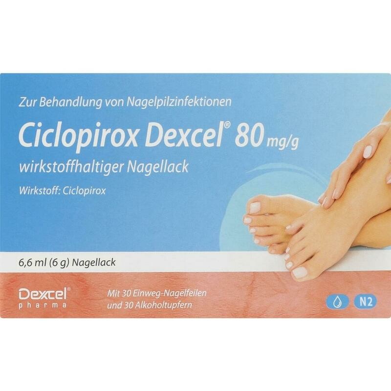 CICLOPIROX Dexcel 80 mg/g wirkstoffhalt.Nagellack