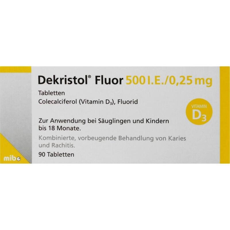 DEKRISTOL Fluor 500 I.E./0,25 mg Tabletten