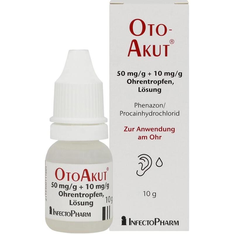 OTOAKUT 50 mg/g + 10 mg/g Ohrentropfen Lösung