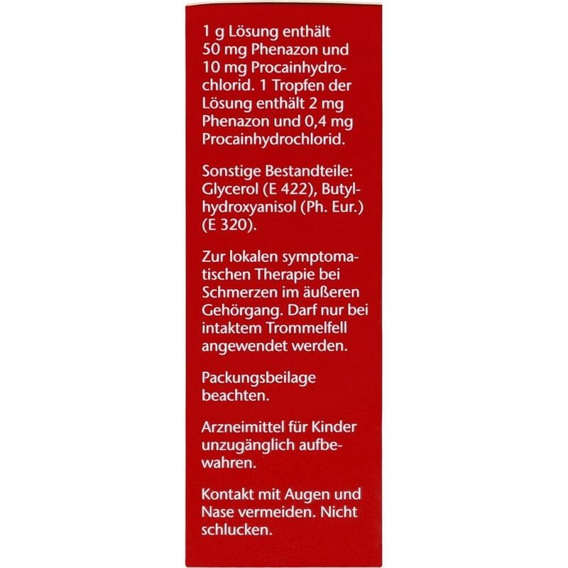 OTOAKUT 50 mg/g + 10 mg/g Ohrentropfen Lösung