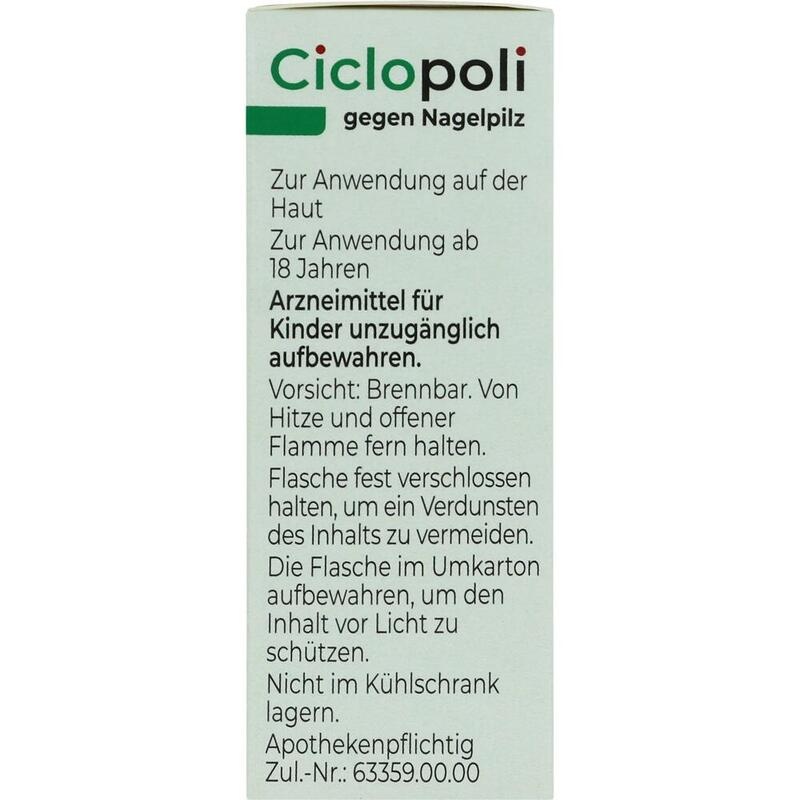 CICLOPOLI gegen Nagelpilz wirkstoffhalt.Nagellack