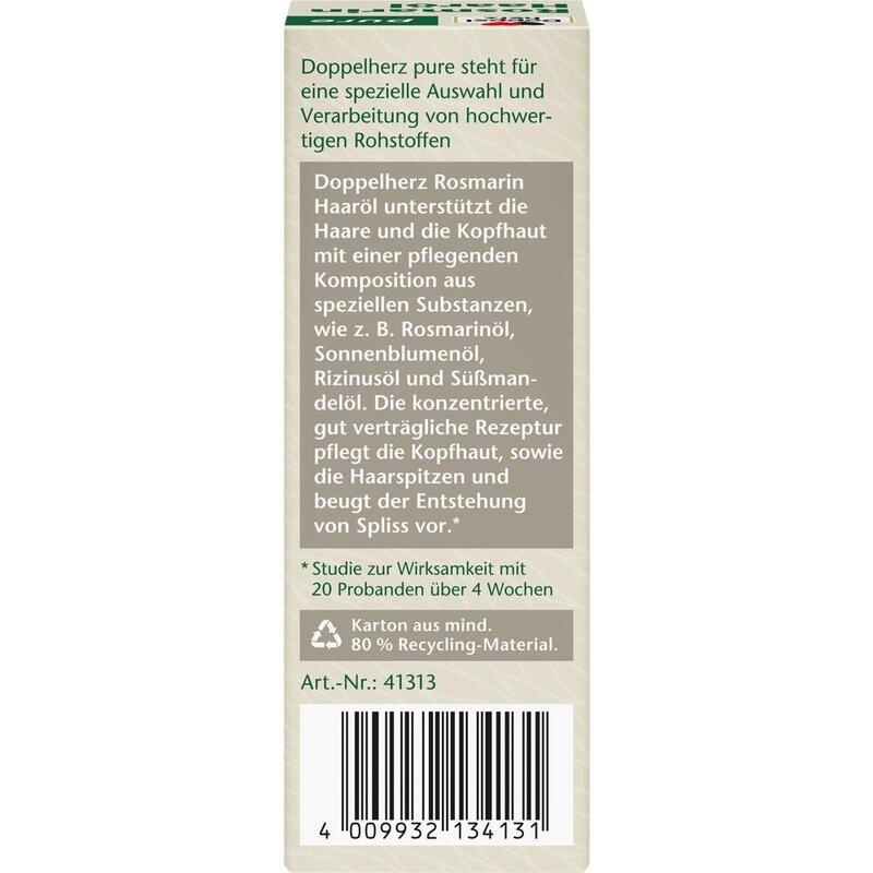DOPPELHERZ Rosmarin Haaröl pure