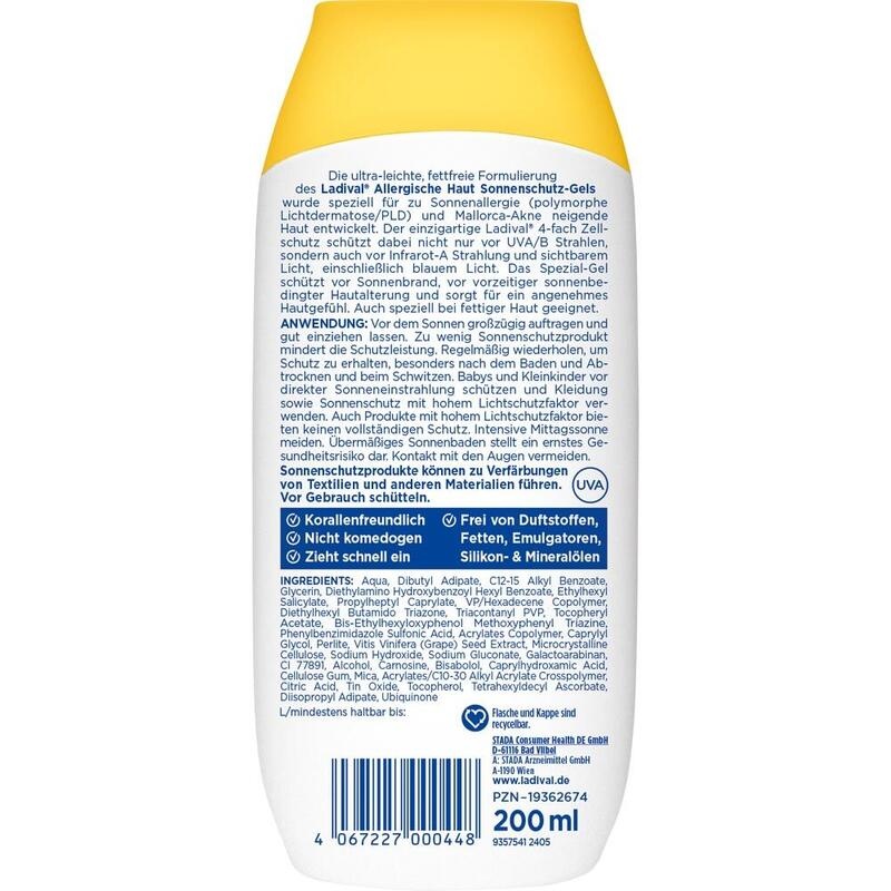 LADIVAL allergische Haut Sonnenschutz-Gel LSF 30